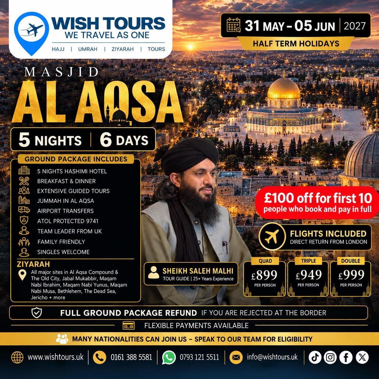 AL AQSA TRAVEL HALF TERM HOLIDAY